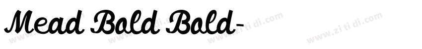 Mead Bold Bold字体转换